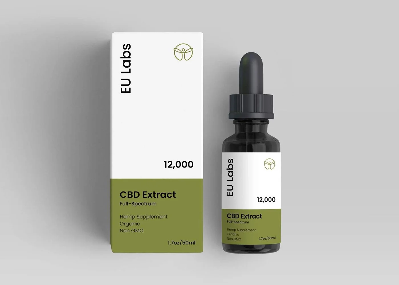 CBD Oil 12000mg – Full Spectrum bottle
